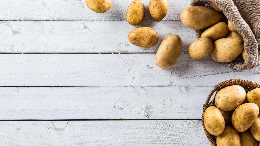 Warme Kartoffelwickel
